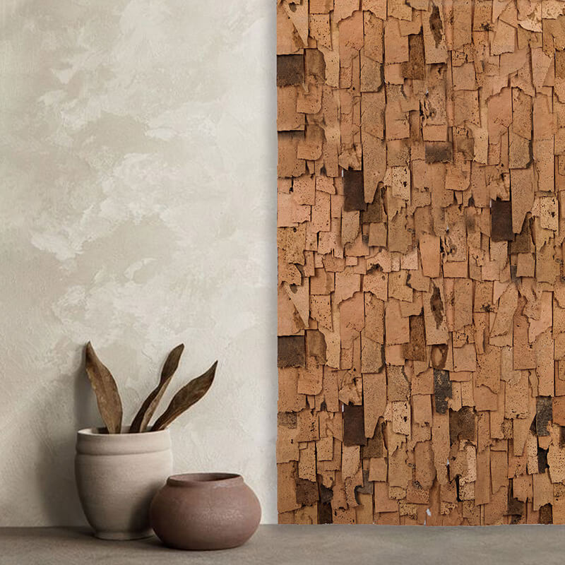 Rustic Natural Cork Wall Panels - Scales Design – Designer Walls Shop